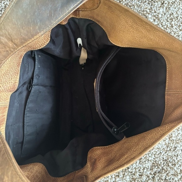 Anuschka | Women's Genuine Leather Hand-painted Butterfly Floral Shoulder Bag - Picture 12 of 15